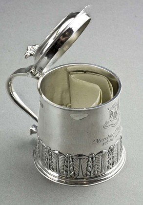 Silver Merchant Taylors Miniature Tankard - 600th Anniversary